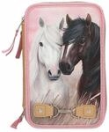 Depesche Buntstift "3-Fach Federtasche Dusty Rose Miss Melody 20 x 13 x 7,5 cm rosa"