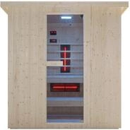 Sanotechnik Sauna ""LAHTI" Au&szlig;ensauna mit Infrarotkabine" geeignet f&uuml;r 6 Personen,