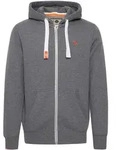 Kapuzensweatjacke SOLID "Kapuzensweatjacke SDBennZip", Herren, Gr. S, grau (grau