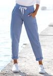 Sweathose ELBSAND "Brinja", Damen, Gr. S (36), N-Gr, blau, angeraute Sweatware,