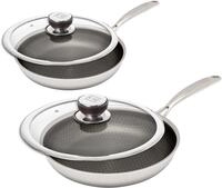 HENSSLERS Pfannen-Set "HENSSLERS Bratpfannen-Set, &Oslash; 24 und 28 cm, inkl. Deckel"
