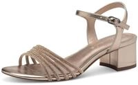 Tamaris Sandalette, Blockabsatz, Festtagsschuh, Abendschuh mit funkelnden