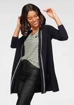 Laura Scott Strickjacke mit Kapuze und glitzerndem Schmuckband