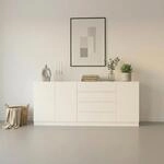 borchardt M&ouml;bel Sideboard "Vaasa, Kommode mit 3 T&uuml;ren und 4 Schubk&auml;sten auf