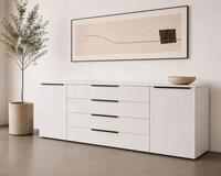 borchardt M&ouml;bel Sideboard "Tom, moderne Kommode mit Metallgriffen, 200cm...