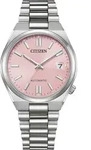 Automatikuhr CITIZEN "TSUYOSA 37 mm", silber (silberfarben, rosa), Armbanduhren,