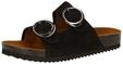 Pantolette CAPRICE "Caprice Pantoletten Nubukleder", Damen, Gr. 36, schwarz,