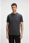 Rundhalsshirt BOSS GREEN "Tee Regular Fit", Damen, Gr. L, grau (dunkelgrau027),