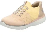 Slip-On Sneaker RIEKER SPORT "Ready2GO", Damen, Gr. 42, bunt (ros&eacute;, gelb),