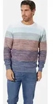 Rundhalspullover BABISTA "Pullover CARIENO", Herren, Gr. M, blau (hellblau rot