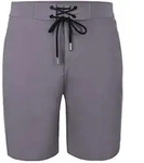 Badeshorts YEAZ "Badeshorts DAVEY", Herren, Gr. S, US, grau, Obermaterial: 92%