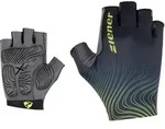 Fahrradhandschuhe ZIENER "CLEM-Z", Damen, Gr. 7, schwarz (schwarz.bitter lemon),
