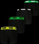 PUMA Boxershorts "PUMA BOYS EVERYDAY BASIC BOXERS 4P ECOM" 4er Pack, mit farblich