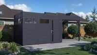 BERTILO Gartenhaus "Cubus 3 Lounge anthrazit"