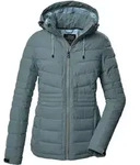 Steppjacke KILLTEC "KOW 10 WMN QLTD JCKT", Damen, Gr. 38, graublau, Obermaterial: