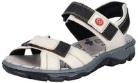 Rieker Sandale, Sommerschuh, Outdoorschuh, Keilabsatz, in Trekking-Optik
