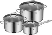 WMF Topf-Set "Astoria, Kochtopf Set Induktion mit Glasdeckel, breiter Sch&uuml;ttrand"
