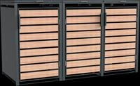 WESTMANN M&uuml;lltonnenbox "Lacina" Platz f&uuml;r 3 M&uuml;lltonnen je 240 L, BxHxT: 200x80x116