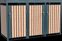 WESTMANN M&uuml;lltonnenbox "Planta" Platz f&uuml;r 3 M&uuml;lltonnen je 240 L, BxHxT: