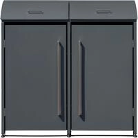 WESTMANN M&uuml;lltonnenbox "Moderna 2" Platz f&uuml;r 2 M&uuml;lltonnen je 240 L, BxHxT: