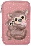 Depesche Buntstift "3-Fach Federtasche mit Affen-Applikation JUICY inkl. Stifte