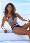 LASCANA B&uuml;gel-Bikini-Top "Myst" mit platziertem Streifen-Design