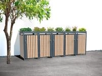 WESTMANN M&uuml;lltonnenbox "Planta" Platz f&uuml;r 5 M&uuml;lltonnen je 240 L, BxHxT: