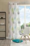 HOME WOHNIDEEN Vorhang "RAWLINS" Schlaufen 1 Stk. tlg. Schal aus Voile bedruckt