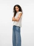 Vero Moda Blusenshirt "VMTRINE SL LACE TOP WVN NOOS" Baumwolle