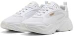 Sneaker PUMA "Cassia 2.0 Sneakers Damen", Damen, Gr. 37, wei&szlig; gold, Obermaterial: