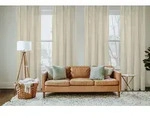 Vorhang HOME BASICS "SOFTY 2er Pack" Gr. 2, grau (taupe), B:140cm H:225cm,...