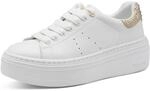 Tamaris Plateausneaker Schn&uuml;rschuh, Halbschuh mit Schmucksteinen an der Ferse,