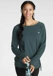 KangaROOS Langarmshirt mit Rundhals, figurumspielende Passform, h&uuml;ftbedeckende