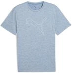 PUMA Trainingsshirt "M TAD ESSENTIAL HEATHER CAT TEE (CF LARGE CAT)" mit