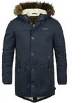 Langmantel INDICODE "Parka IDPulsoor", Herren, Gr. L, blau (navy),...