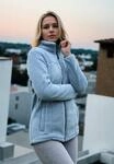 Fleecejacke ARCTIC SEVEN "ASDiania", Damen, Gr. S, blau (dusty blau), Obermaterial: