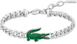 Armband LACOSTE "ARTHOR", gr&uuml;n (edelstahlfarben, gr&uuml;n), Armb&auml;nder, Herren,...