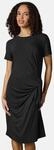 Shirtkleid RAGWEAR "Knotta", Damen, Gr. XS (34), Normalgr&ouml;&szlig;en, schwarz, Material: