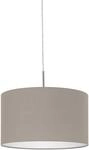 EGLO H&auml;ngeleuchte "PASTERI", braun (cappuccino, nickelfarben), 1, &Oslash; 38cm, Leuchten,