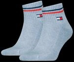Tommy Hilfiger Kurzsocken "TH UNI TJ QUARTER 2P ICONIC" 2 Paar, Half-Terry-Sohle f&uuml;r