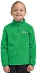 Stehkragenpullover JACK WOLFSKIN "TAUNUS HALFZIP K", Kinder, Gr. 92, gr&uuml;n (mystic