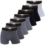 Boxershorts CR7 "Boxershort 7er Pack", Herren, Gr. S, bunt (schwarz, wei&szlig;, grau),