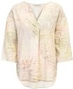 Kurzarmbluse CARTOON "Damen mit V-Ausschnitt", Damen, Gr. 34, cream, apricot,
