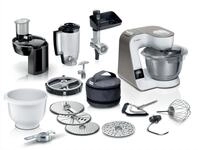 BOSCH K&uuml;chenmaschine "Serie 4 MUM5XL74, integrierte Waage, Edelstahlsch&uuml;ssel,