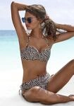 LASCANA B&uuml;gel-Bandeau-Bikini-Top "Cleo" mit geometrischem Druck
