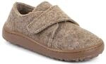 Hausschuh FRODDO "BAREFOOT WOOLY", M&auml;dchen, Gr. 25, braun (beige), Wolle, Basic,