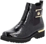 Chelseaboots REMONTE, Damen, Gr. 37, schwarz, Elastischer Einsatz, Lacklederimitat,