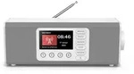 HAMA Digitalradio (DAB+) "Digitalradio mit DAB DAB+ FM Bluetooth und Wecker", wei&szlig;,