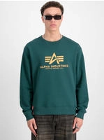Sweater ALPHA INDUSTRIES "Basic BL Sweatshirt", Herren, Gr. M, gr&uuml;n (force gr&uuml;n),