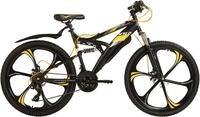 WYLD Mountainbike "Mountainbike Fully 26 Bliss schwarz-gelb 21 G&auml;nge" 21 Gang
